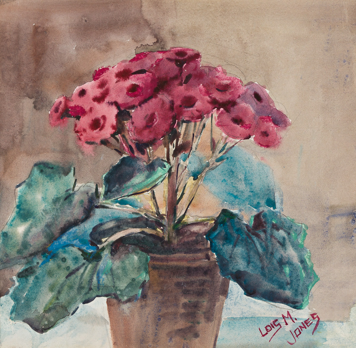 LOÏS MAILOU JONES (1905 - 1998) Untitled (Geraniums).